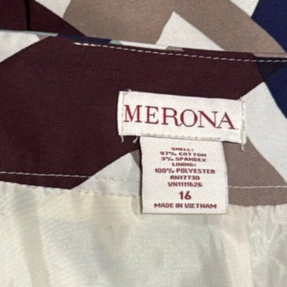 Merona NWT Plaid Stretch Pencil Skirt Multicolor Women's 16 - Picture 3 of 3